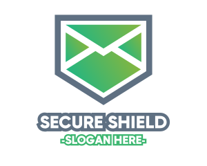 Mail Envelope Shield logo