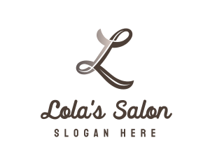 Boutique Salon LetterL logo design