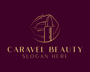 Glamorous Beauty Lipstick logo design