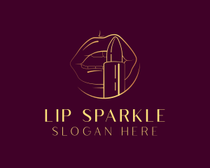 Glamorous Beauty Lipstick logo design