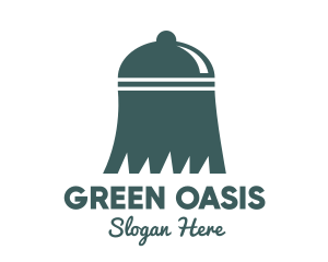 Green Cloche Broom logo design