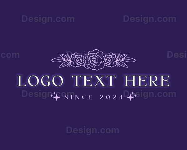 Floral Ornament Beauty Logo