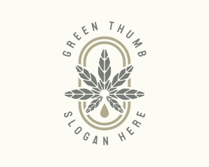 Hemp Cannabis Weed logo design