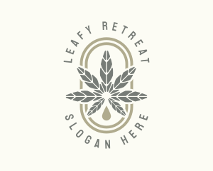 Hemp Cannabis Weed logo design