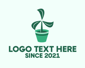 Green Propeller Plant  logo