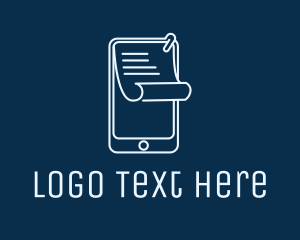 Form - Paper Mobile Phone logo design