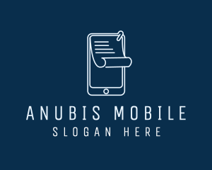 Paper Mobile Phone logo design