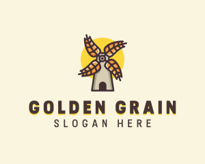 Organic Wheat Farm logo design