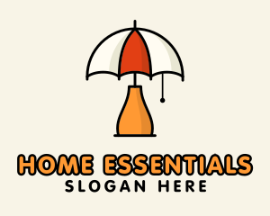 Umbrella Lamp Home Improvement logo design