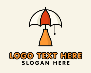 Shade - Umbrella Lamp Home Improvement logo design