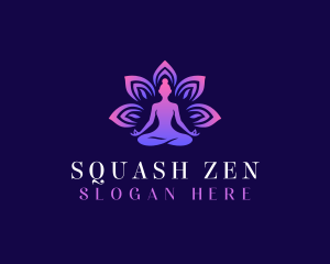 Lotus Yoga Zen logo design