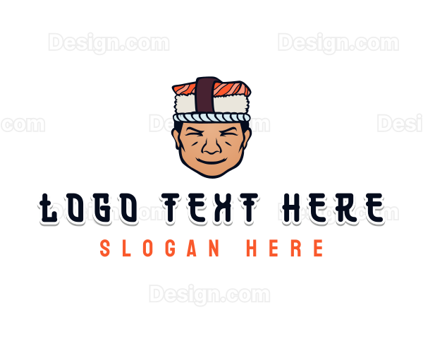 Sushi Sashimi Man Logo