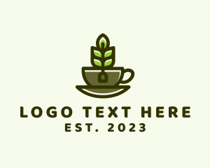 Cup - Organic Tea Cup logo design