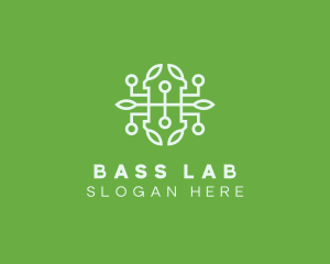 Leaf Biotech Laboratory logo design