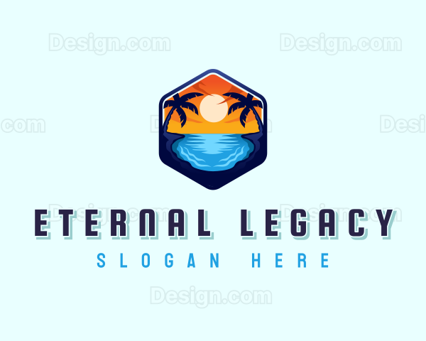 Beach Resort Getaway Logo