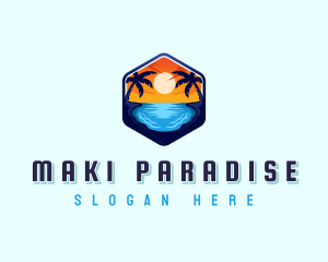 Beach Resort Getaway logo design