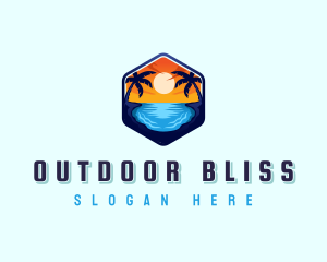 Beach Resort Getaway logo design