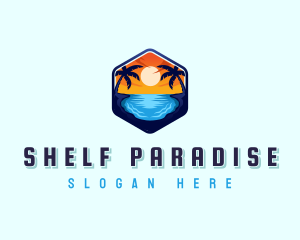 Beach Resort Getaway logo design