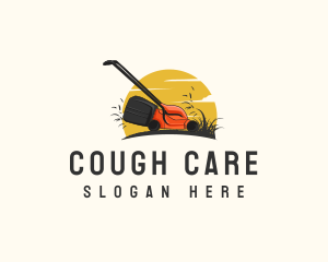 Sunset Lawn Care Gardening logo design