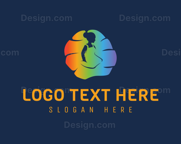 Rainbow Woman Dress Logo