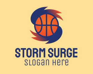 Gradient Basketball Hurricane  logo