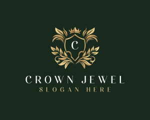 Luxury Shield Crown logo design