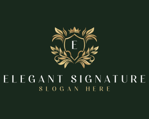 Luxury Shield Crown logo design