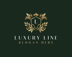 Luxury Shield Crown logo design