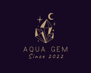 Sparkling Crystal Gem logo design