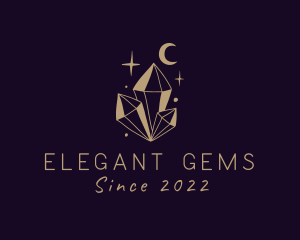 Sparkling Crystal Gem logo design