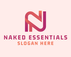 Modern Creative Gradient Letter N logo design