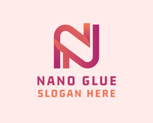 Modern Creative Gradient Letter N logo design