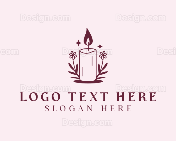 Floral Scented Candle Logo