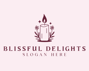 Floral Scented Candle Logo