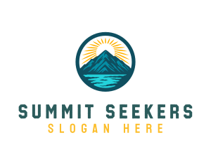 Mountain lake Destination logo