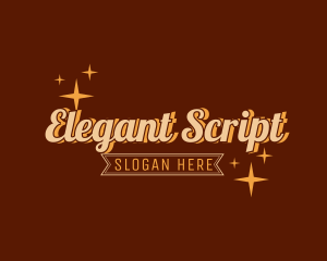 Premium Retro Script logo design