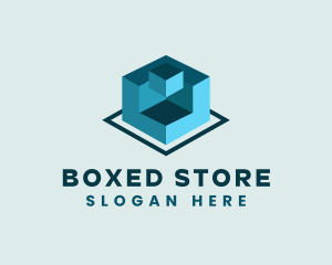 Construction Block Structure logo design