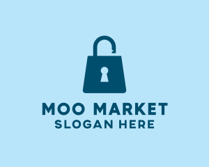 Market Bag Lock logo design