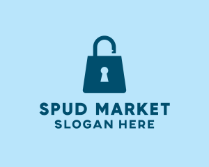 Market Bag Lock logo design