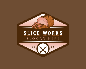 Holiday Sliced Ham logo design