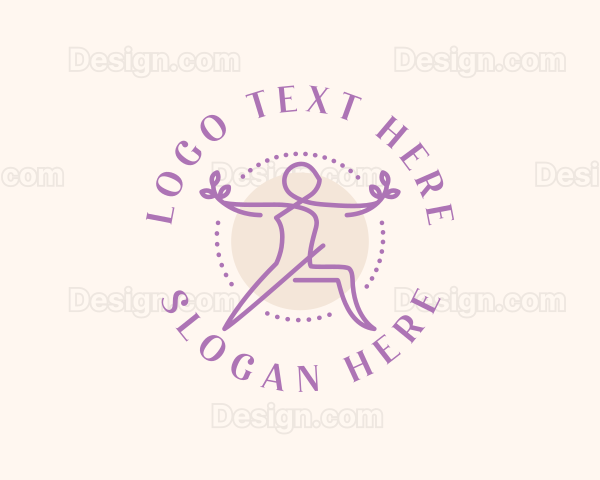 Yoga Wellness Exercise Logo