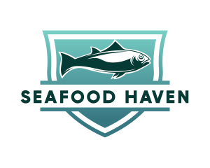 Seafood Market Fish logo design