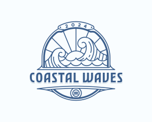 Waves Coast Travel logo design