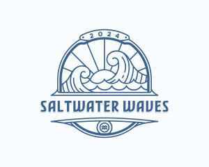 Waves Coast Travel logo design