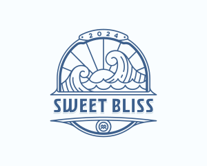 Waves Coast Travel logo design