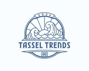 Waves Coast Travel logo design