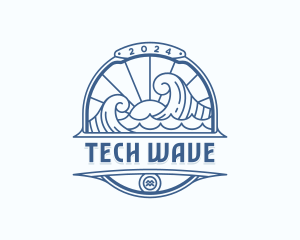 Waves Coast Travel logo design