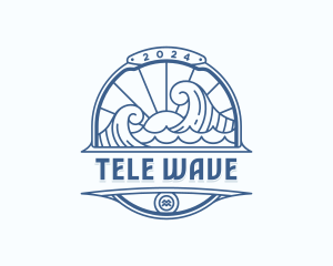 Waves Coast Travel logo design