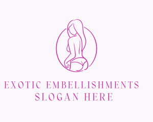 Adult Woman Model logo design