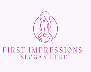 Adult Woman Model logo design